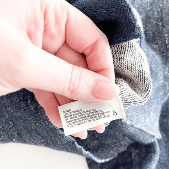 Gap Men's Classic Cotton Knitted Cardigan Sweater Blue Large - Picture 4 of 7